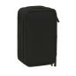 Trousse 3 compartiments Safta Kappa noir gris 37 pièces