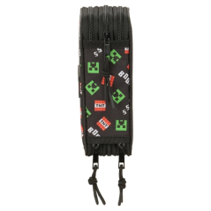 Trousse Minecraft 3 compartiments 37 pièces noire