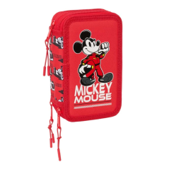 plumier rouge Mickey trois étages