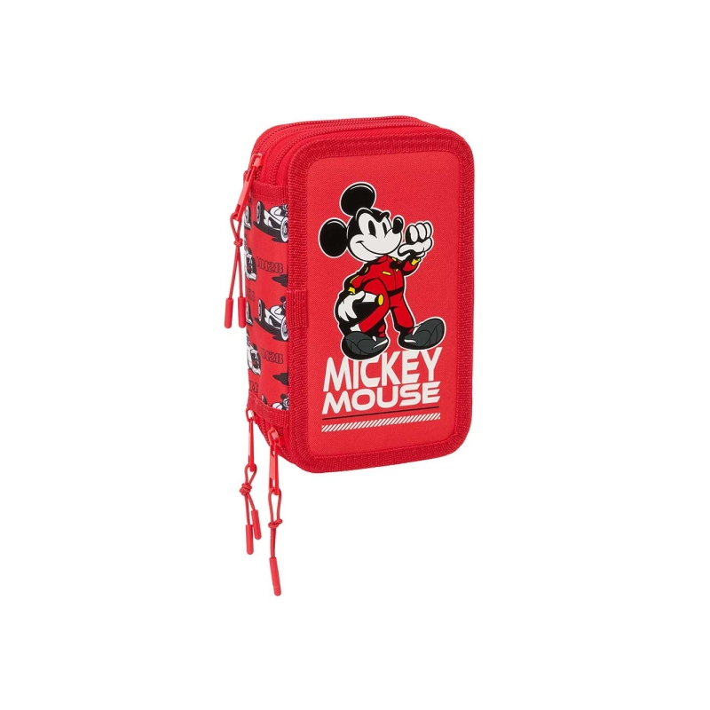 Plumier Mickey et ses amis 3 étages 37 pièces rouge