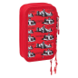 Plumier Mickey et ses amis 3 étages 37 pièces rouge