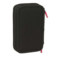 Plumier Real Madrid 2 étages noir et blanc 29 pièces