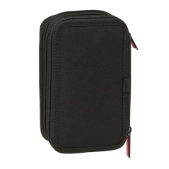 Plumier 3 étages Real Madrid noir blanc 37 pièces
