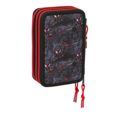 Trousse Miles Morales 3 compartiments noir rouge