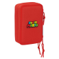 Plumier Super Mario 3 étages 37 pièces rouge et bleu Plumier Super Mario 3 étages 37 pièces rouge et bleu