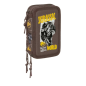 Trousse Jurassic World 3 compartiments brune, 37 pièces Trousse Jurassic World 3 compartiments brune, 37 pièces