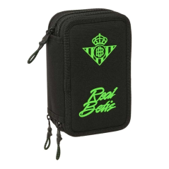 Plumier trois étages noir vert