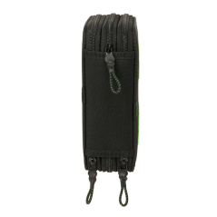 plumier noir vert trois étages