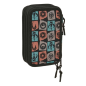 Plumier Mandalorian Grogu 3 niveaux noir 37 pièces Plumier Mandalorian Grogu 3 niveaux noir 37 pièces