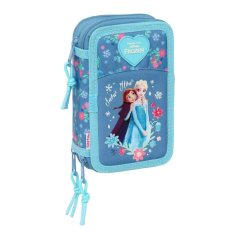 Trousse bleue trois compartiments
