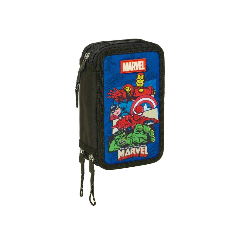 Trousse Avengers 3 compartiments 37 pièces bleu foncé Trousse Avengers 3 compartiments 37 pièces bleu foncé