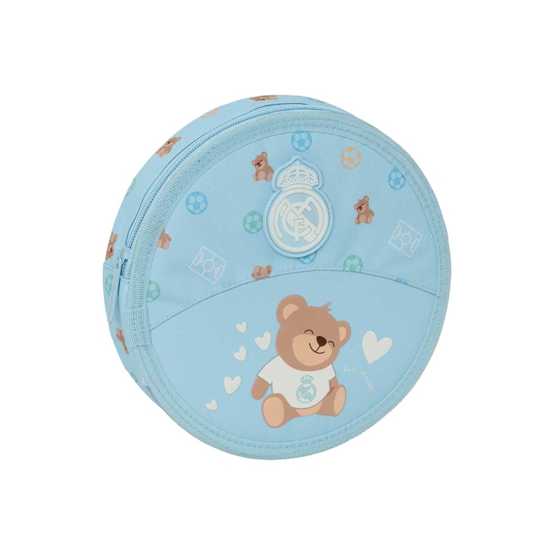 Trousse ronde Real Madrid 18 pièces bleue