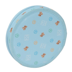 Trousse ronde Real Madrid 18 pièces bleue