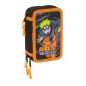 Trousse Naruto 3 compartiments 37 pièces noire Trousse Naruto 3 compartiments 37 pièces noire