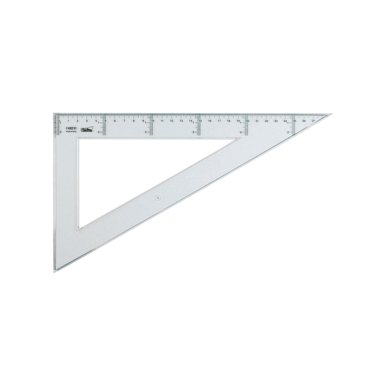 Équerre plastique transparente 30 cm Safta Équerre plastique transparente 30 cm Safta