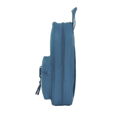 Trousse à crayons bleue 33 pièces