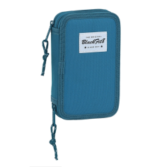 Trousse bleu à deux compartiments