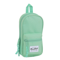 Trousse à crayons turquoise 33 pièces