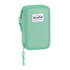 Trousse turquoise à deux compartiments