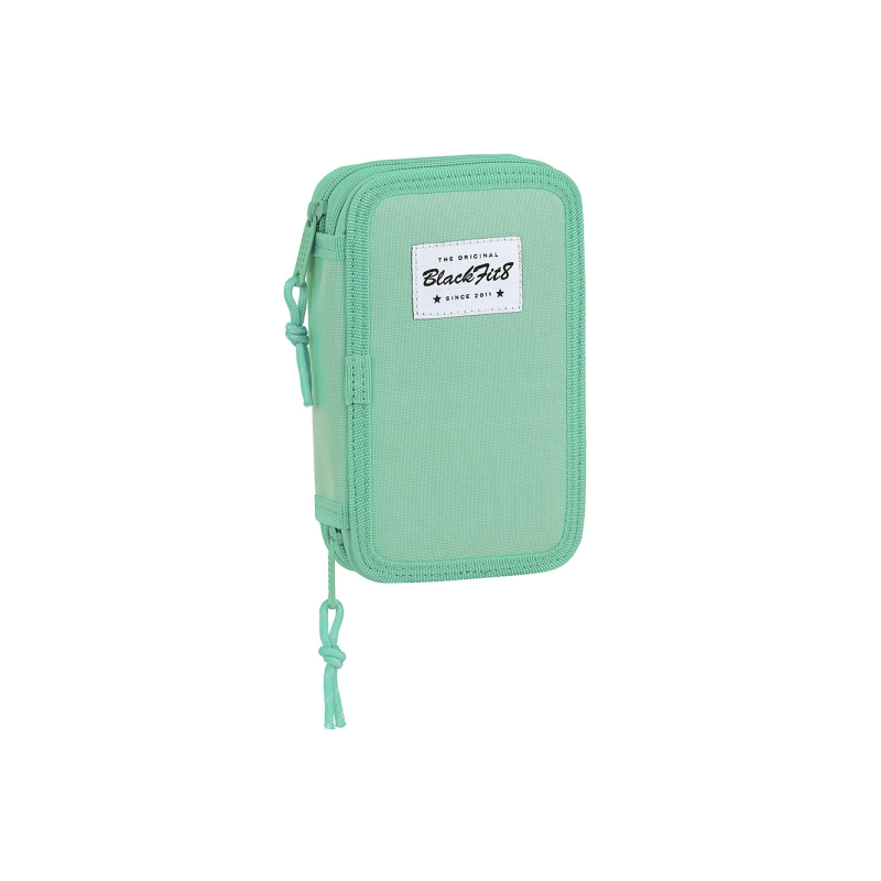 Trousse Blackfit8 2 compartiments turquoise 28 pièces