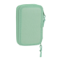 Trousse Blackfit8 2 compartiments turquoise 28 pièces