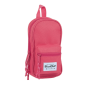 Trousse à crayons Blackfit8 4 compartiments rose