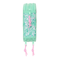 Trousse turquoise trois compartiments
