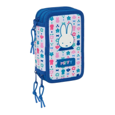 Plumier Miffy trois étages blanc bleu