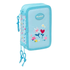 Plumier 3 étages bleu clair
