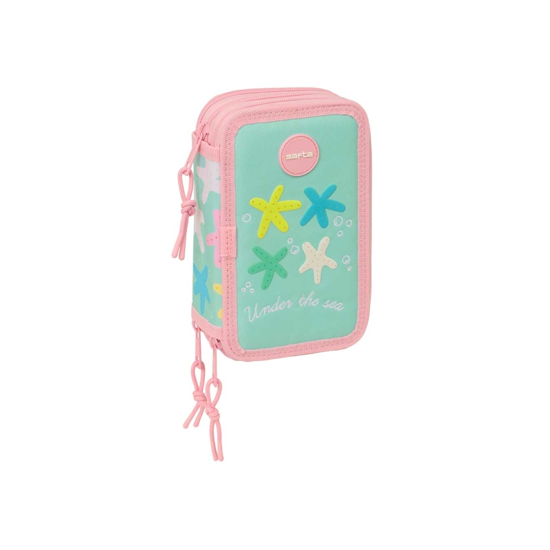 Plumier 3 étages 37 pièces vert Safta Plumier 3 étages 37 pièces vert Safta