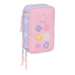 Trousse rose pastel Safta 3 compartiments
