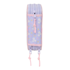 Trousse rose pastel trois compartiments