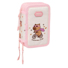 Trousse rose capybara pastel