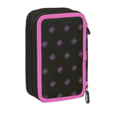 Plumier 3 étages K-Pop Demon Hunters 37 pièces noir rose