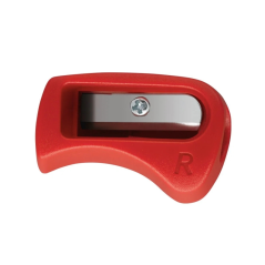 taille crayon ergonomique rouge