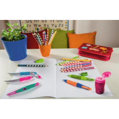 Stabilo taille-crayon ergonomique droitier rouge