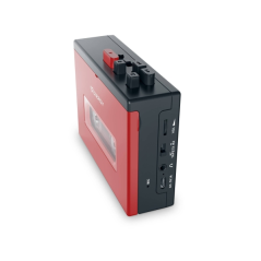 lecteur cassette Bluetooth rouge