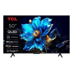 Téléviseur TCL noir QLED 4K 50 pouces