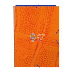 pochette rigide orange trois rabats