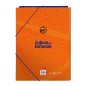 Pochette rigide 3 rabats Safta Valencia orange 260x335 mm Pochette rigide 3 rabats Safta Valencia orange 260x335 mm