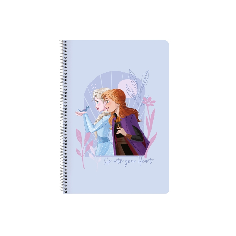 Cahier à spirale Frozen Believe folio violet 80 feuilles Cahier à spirale Frozen Believe folio violet 80 feuilles