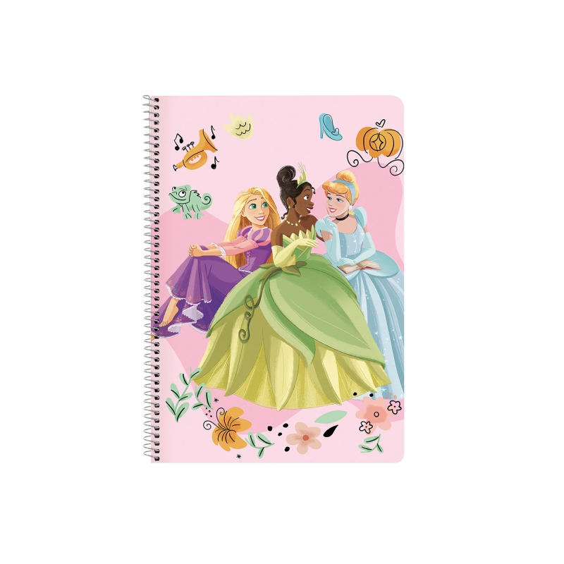 Carnet à spirale Princesses Disney 80 feuilles rose Carnet à spirale Princesses Disney 80 feuilles rose