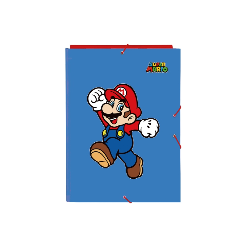 Pochette 3 rabats Super Mario World bleu foncé Pochette 3 rabats Super Mario World bleu foncé