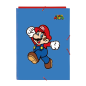 Pochette 3 rabats Super Mario World bleu foncé Pochette 3 rabats Super Mario World bleu foncé