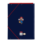 Pochette 3 rabats Super Mario World bleu foncé Pochette 3 rabats Super Mario World bleu foncé