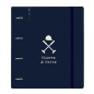 Classeur à anneaux Safta Harper et Neyer bleu marine Classeur à anneaux Safta Harper et Neyer bleu marine