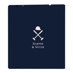 Classeur à anneaux Safta Harper et Neyer bleu marine