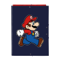 Chemise 3 rabats Super Mario bleu marine 26x33,5 cm Chemise 3 rabats Super Mario bleu marine 26x33,5 cm