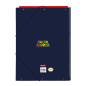 Chemise 3 rabats Super Mario bleu marine 26x33,5 cm Chemise 3 rabats Super Mario bleu marine 26x33,5 cm
