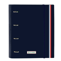 Classeur à anneaux bleu marine